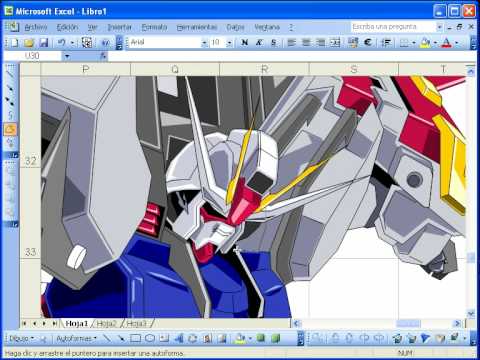 Excelのオートシェイプで描くガンダムが凄すぎる Re Webマガジン